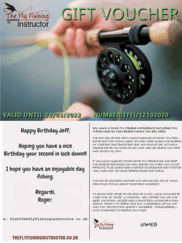 fishing gift voucher for men